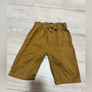 Kids Brown Elastic Waist Shorts